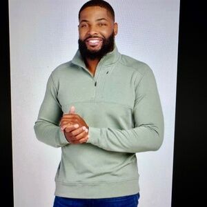 Woolx Mason 1/4 Zip Pullover Mens XL Mint